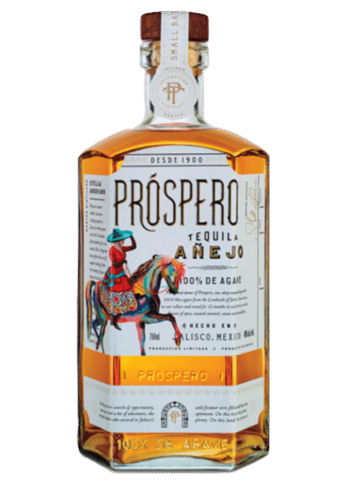 Tequila Próspero Añejo 40% 0.7L – wyrafinowana, dojrzewająca tequila o bogatym smaku i eleganckim aromacie