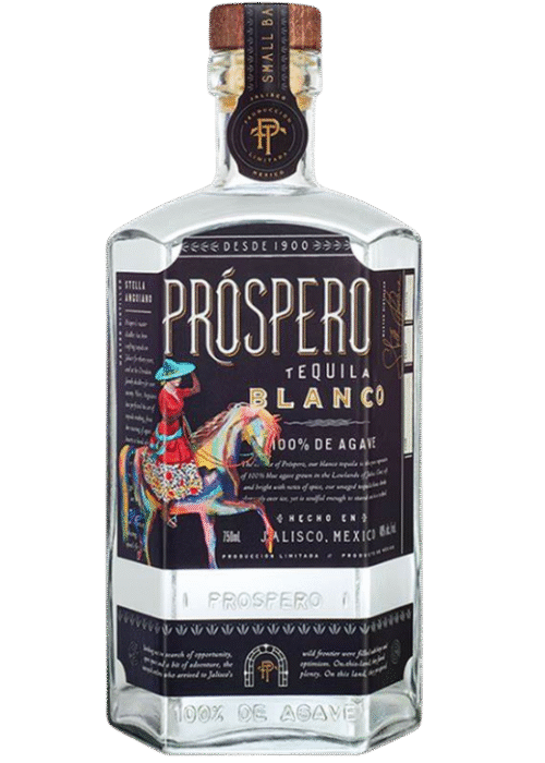 Tequila Próspero Blanco 40% 0.7L – wyrafinowana, świeża tequila o cytrusowym i ziołowym profilu