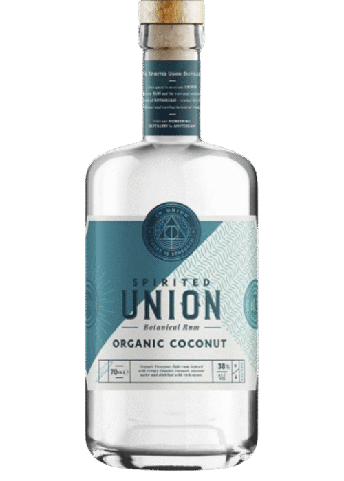 Union Organic Coconut 0.7L – rum o intensywnym kokosowym aromacie z kremową, słodką nutą tropikalną.
