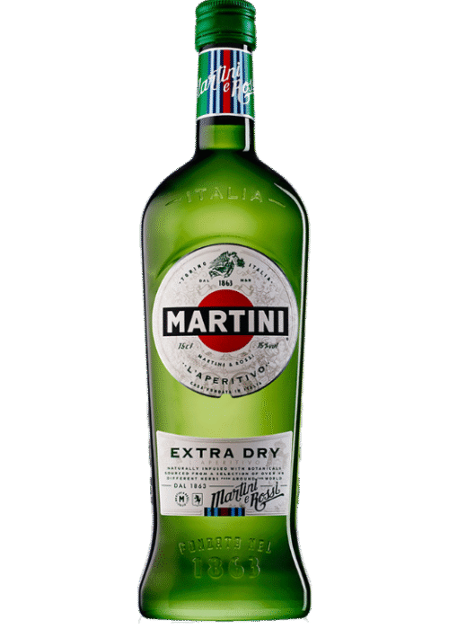 Vermouth Martini Extra Dry 1L – wytrawny wermut o cytrusowym, ziołowym i gorzkim aromacie, idealny do koktajli