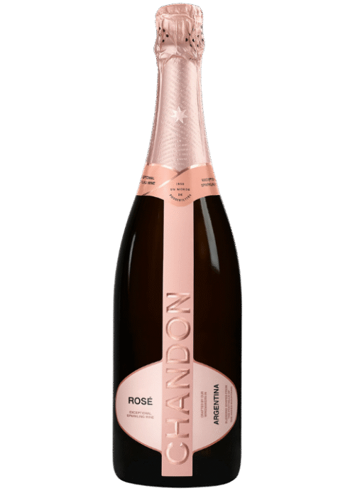 Butelka wina musującego Chandon Rosé 0,75L 12% – różowe, wytrawne wino musujące z Argentyny