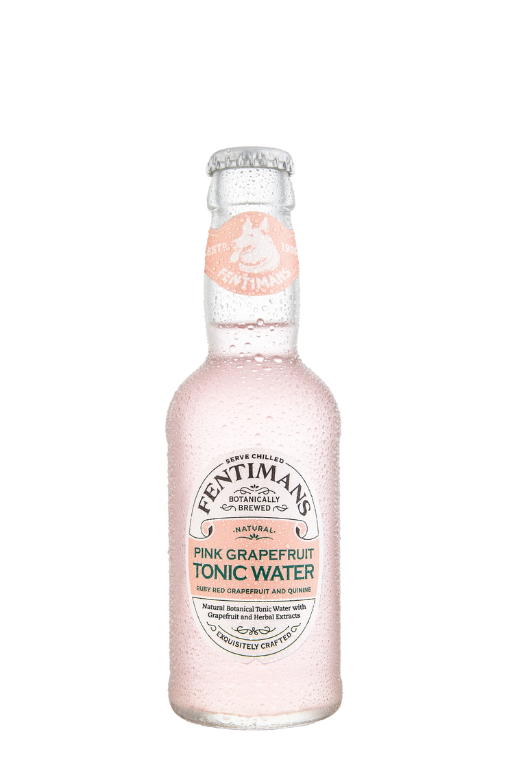 Butelka Fentimans Pink Grapefruit Tonic Water 200ml – orzeźwiający tonik o aromacie cytrusów i grejpfruta, z czystym, suchym finiszem