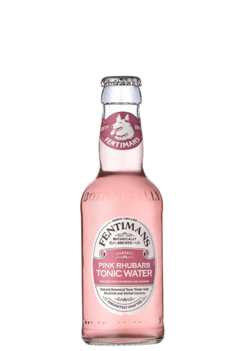 Butelka Fentimans Pink Rhubarb 200ml – naturalny, bezalkoholowy napój z Anglii o cytrusowo-rabarbarowym aromacie i orzeźwiającym, słodko-kwaskowym smaku
