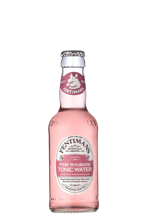 Butelka Fentimans Pink Rhubarb 200ml – naturalny, bezalkoholowy napój z Anglii o cytrusowo-rabarbarowym aromacie i orzeźwiającym, słodko-kwaskowym smaku