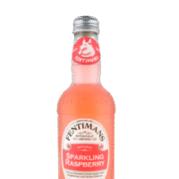 Butelka Fentimans Sparkling Raspberry 275ml – naturalny, gazowany napój z Anglii o intensywnym malinowym aromacie i orzeźwiającym, słodko-kwaśnym smaku