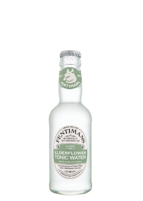 Butelka Fentimans Elderflower Tonic Water 200ml – naturalny, bezalkoholowy tonik z Anglii o kwiatowo-gruszkowym aromacie i orzeźwiającym, ziołowym finiszu