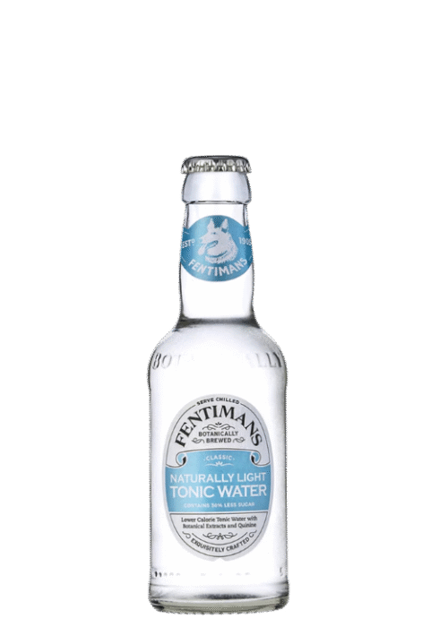 Butelka Fentimans Light Tonic Water 200ml – naturalny, lekki tonik z Anglii o świeżym, cytrusowo-ziołowym aromacie i delikatnie gorzkim, orzeźwiającym smaku