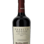 Butelka Afrodisiaco Passito Rosso 0,5L – intensywnie słodkie czerwone wino z Apulii, o aromacie śliwek, rodzynek i ziół, idealne do deserów i chwil relaksu.