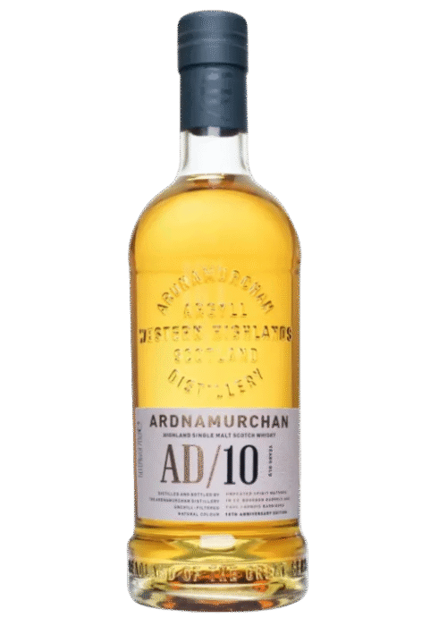 Butelka Ardnamurchan 10YO Anniversary 0,7L – szkocka whisky single malt z edycji jubileuszowej, o tropikalno-miodowym profilu z mineralnym finiszem