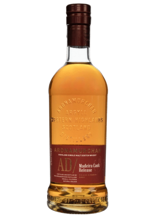 Butelka Ardnamurchan Madeira Cask Peated 0,7L – szkocka whisky torfowa finiszowana w beczkach po Maderze, z nutami owoców, przypraw i dymu