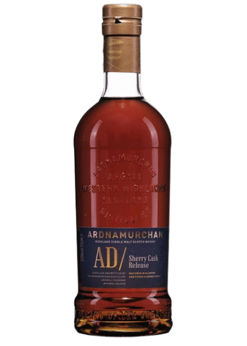 Butelka Ardnamurchan Sherry Cask 0,7L – szkocka whisky single malt finiszowana w beczkach po sherry Oloroso i Pedro Ximénez, o torfowo-słodkim profilu z nutą morską