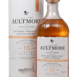 Butelka Aultmore 15YO Marsala Cask 0,7L z tubą – szkocka single malt whisky dojrzewająca w beczkach po winie Marsala, o aromacie miodu, moreli i suszonych owoców