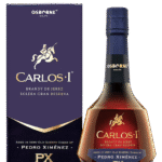 Butelka Carlos I Solera Gran Reserva Brandy de Jerez 0,7L – hiszpańska brandy dojrzewająca w beczkach po sherry, o aromacie orzechów, wanilii i śliwek, z głębokim, kremowym finiszem