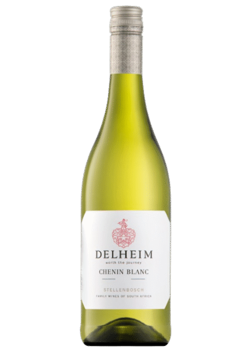 Butelka Delheim Chenin Blanc 0,75L – wytrawne białe wino z RPA o aromacie brzoskwini, cytrusów i ziół.