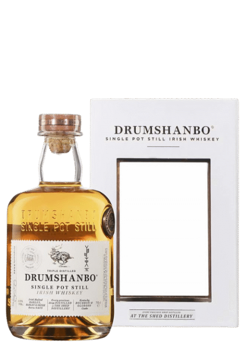 Drumshanbo Single Pot Still Irish Whiskey 43% 0,7L – irlandzka whiskey z regionu Leitrim w eleganckim kartoniku.