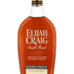 Butelka Elijah Craig Barrel Proof 12YO 0,7L – amerykański bourbon z Kentucky, o mocy 62,8%, z intensywnymi nutami dębu, karmelu, wanilii i przypraw
