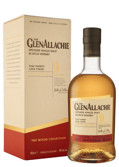 Butelka GlenAllachie 9YO Fino Sherry Cask Finish 0,7L – szkocka whisky single malt z finiszem w beczkach po fino sherry, o waniliowo-miodowym profilu i ciepłym, deserowym finiszu