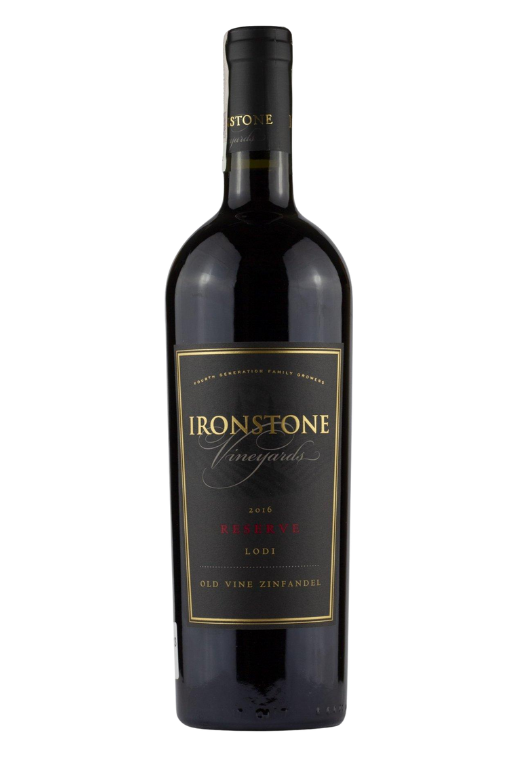 Butelka Ironstone Reserva Old Vine Zinfandel 0,75L – intensywne czerwone wytrawne wino z Kalifornii o smaku śliwek, porzeczek i wanilii.