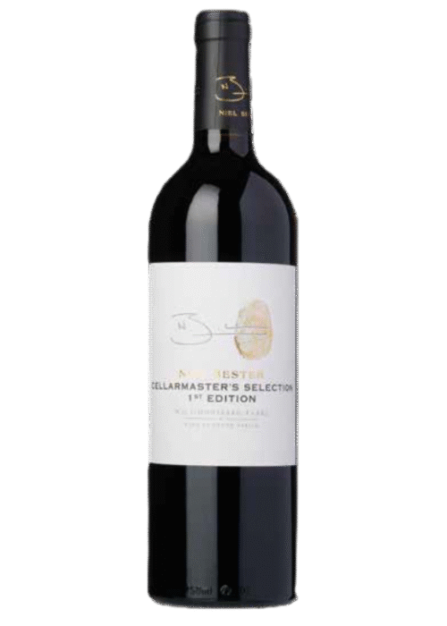 Butelka czerwonego wina Niel Bester Cellarmaster’s Selection 0,75L – wytrawne wino z RPA o aromacie dębu, przypraw i śliwek.