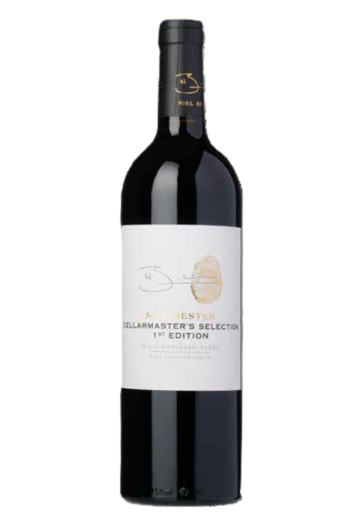 Butelka czerwonego wina Niel Bester Cellarmaster’s Selection 0,75L – wytrawne wino z RPA o aromacie dębu, przypraw i śliwek.