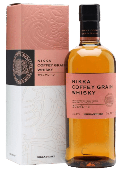 Butelka Nikka Coffey Grain Whisky 0,7L – japońska whisky z kukurydzy o aromacie karmelu, wanilii i kukurydzy, z łagodnym, słodkim finiszem.