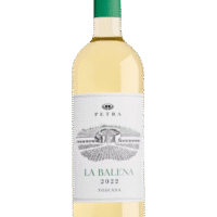 Butelka Petra La Balena Toscana Bianco IGT 0,75L – wytrawne białe wino z Toskanii o nutach brzoskwini, cytrusów i ziół.
