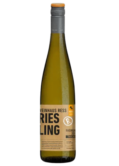 Butelka RESS Riesling Trocken 0,75L – wytrawne, mineralne wino białe z regionu Rheingau w Niemczech.