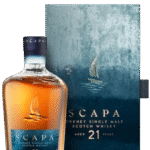 Butelka Scapa 21YO 0,7L – szkocka whisky single malt z Orkadów o owocowo-torfowym aromacie, pieprznym smaku i intensywnym, rozgrzewającym finiszu.