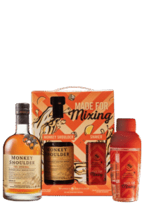 MONKEY SHOULDER 40% 0,7L + GLASS COCTAIL SHAKER + KARTONIK