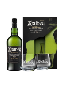 ARDBEG TEN 10YO 0.7L 46% + 2 SZKLANKI