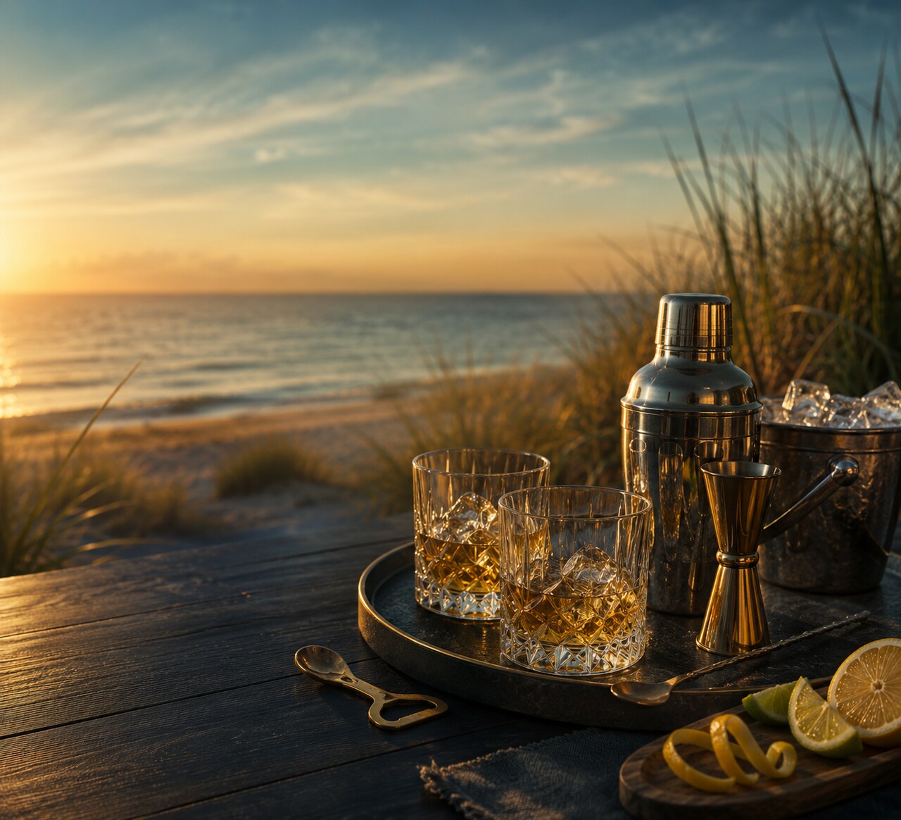 Akcesoria do drinków na plażing