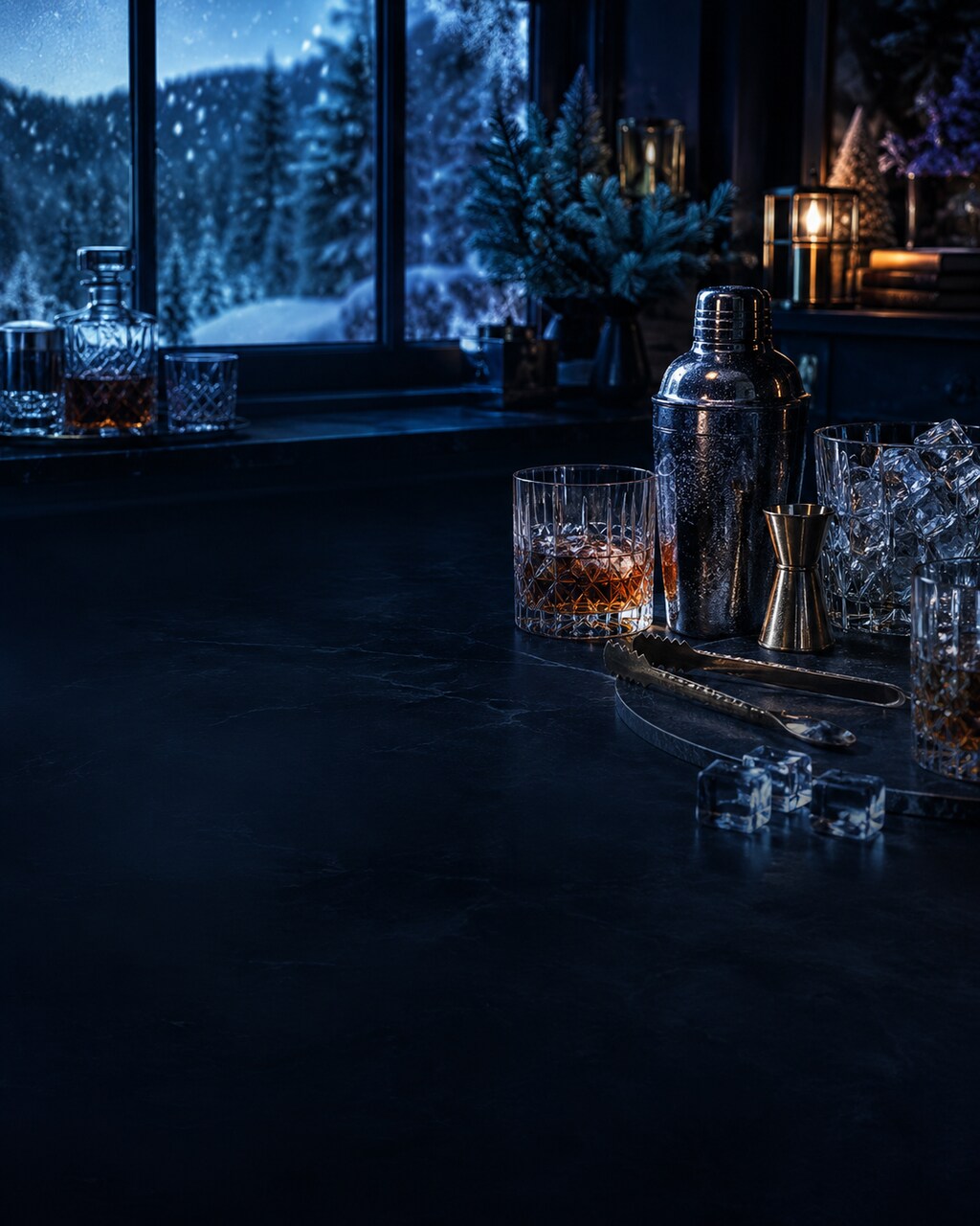 Akcesoria do whisky i drinków na pierwszy dzień zimy